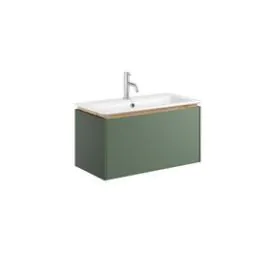 Mada Sage Green Wall Hung Rectangular 700mm Vanity Unit