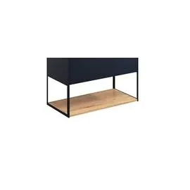 Mada Wall Mounted Rectangular Shelf & Frame Blue 700mm