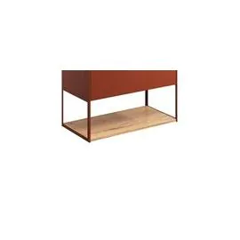 Mada Wall Mounted Rectangular Shelf & Frame Soft Clay 700mm