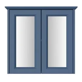 Caversham Double Door Mirrored Wall Maritime Blue