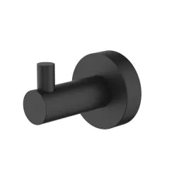 Hoxton Wall Mounted Robe Hook in Matt Black Finish