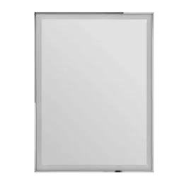 Kingston Black Illuminated Mirror Rectangular 600x800mm 