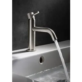 Crosswater MPRO Knurled Monobloc Basin Mixer Brushed