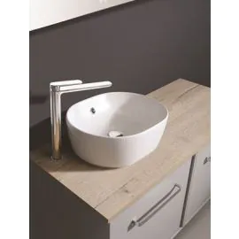 Crosswater Pearl Matt White 450 x 350 Countertop Basin 