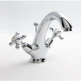 Strand Crosshed Mono Basin Mixer Deck Mounted - Chrome