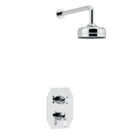 Glastonbury Shower Valve & Fixed Head Chrome