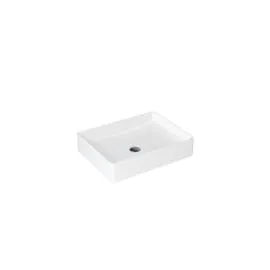 Shoreditch Quad Rectangular Countertop Basin - White Gloss