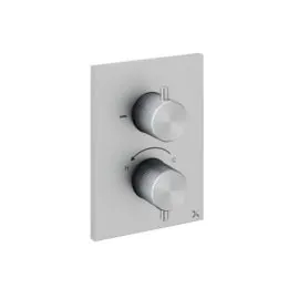 3ONE6 Shower Trim Set With 1 Outlet Brushed Steel