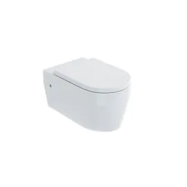 Stadium Wall Hung Round Pan & Seat - White Gloss Finish