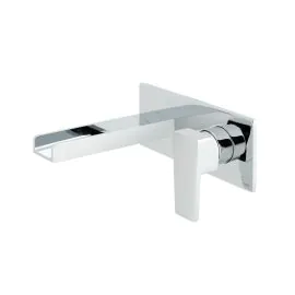 VADO Synergie Wall Mounted Basin Mixer 160mm Spout - Chrome Finish