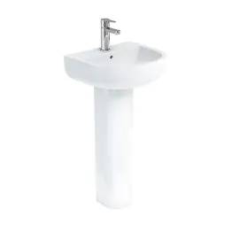 Universal 190 x 162 x 690mm Round Full Pedestal - White