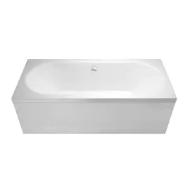 Verde 1700 x 750 x 415mm Double ended Bath - White Gloss