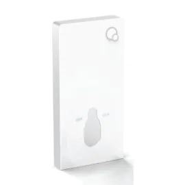 Essentials Touch Smart Push Button Wall Hung Cistern Frame in White Gloss Finish