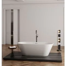 Luxe Devon 1700 Oval Freestanding Acrylic Bath