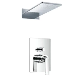 Just Taps Cascata Single Lever Concealed Diverter With 2 Outlets Overhead Shower