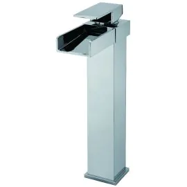 Z Series Chrome Tall Basin Mixer w/ Sprung Basin Waste