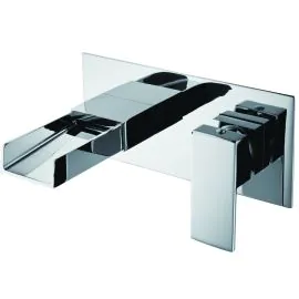 Z Series Chrome Wall Mounted Basin Mixer