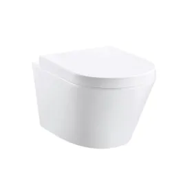 Essentials Arco 520mm Rimless Wall Hung Pan White