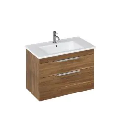 Shoreditch 85cm double drawer Vanity Unit - Caramel