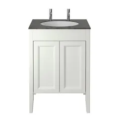 Caversham Floor Standing Door Vanity Unit Chantilly