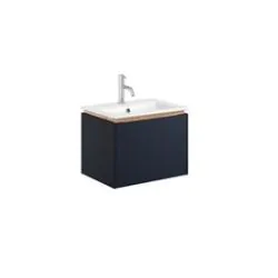 Mada Indigo Blue 600mm Wall Mounted Rectangular Vanity Unit