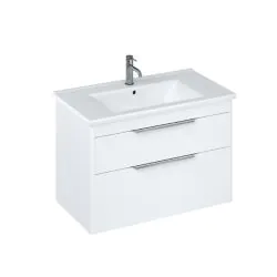 Shoreditch 85cm double drawer Matt White