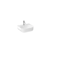 Milan 500mm Wall Mounted One Tap Hole Basin - White Gloss