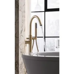 Crosswater MPRO Bath Shower Mixer w/ Handset Brushed Brass