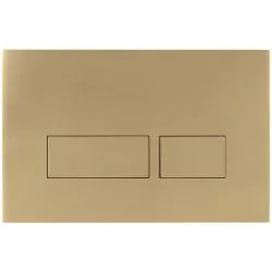 Bali Satin Gold Dual Flush Plate