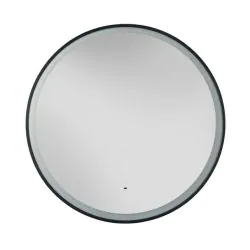 Newick Illuminated Mirror Circular 800mm Black Frame