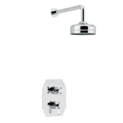 Glastonbury Shower Valve & Fixed Head Chrome