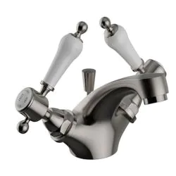 Glastonbury 1TH Basin Mixer Brushed Nickel